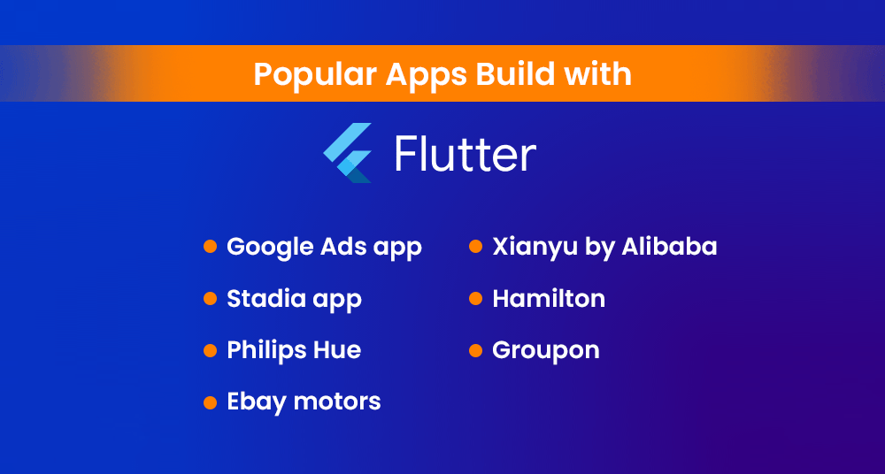 Popular Apps Build with Flutter