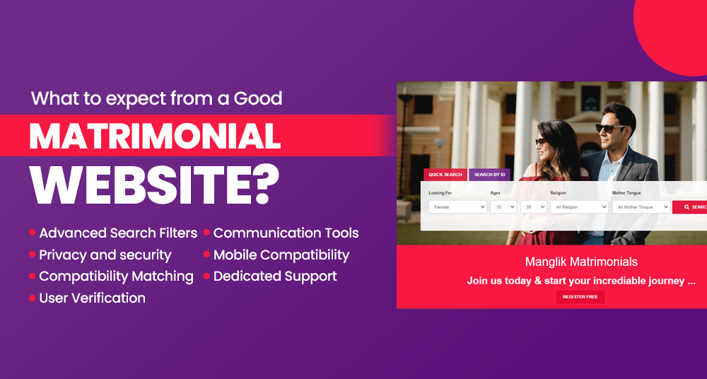 What To Expect from a Good Matrimonial Website?