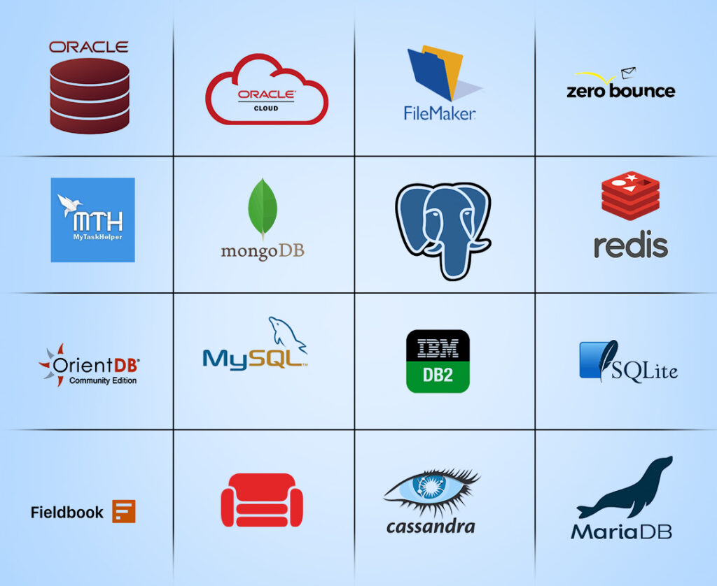 Top 16 Database Names for Web Applications