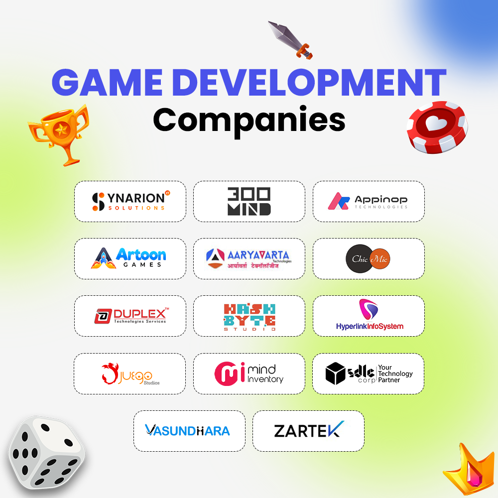 Top 14 Game Development Outsourcing Companies in India 2025