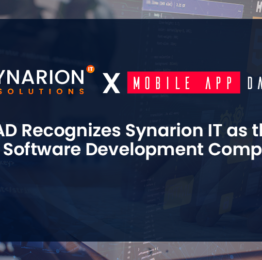 Mobile App Daily Recognizes Synarion IT Solutions as Top Software Development Company