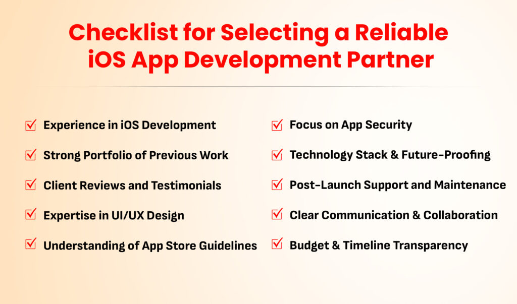 Checklist for Selecting iOS App Development Company