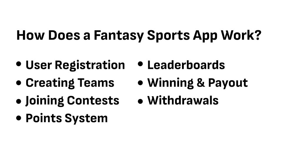 How Does a Fantasy Sports App Work