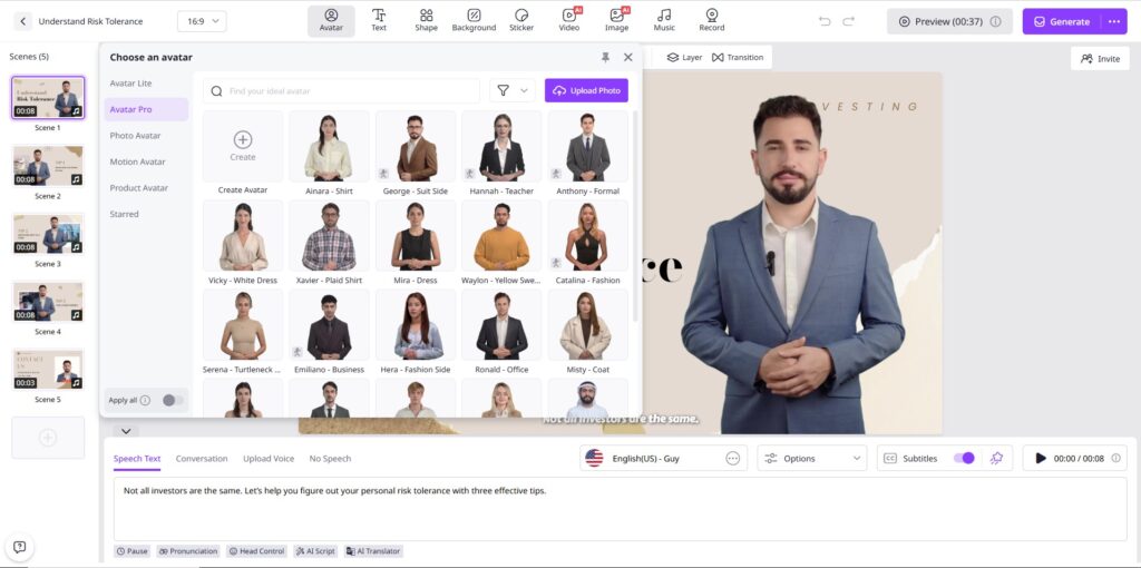 Add AI Avatars and Voices