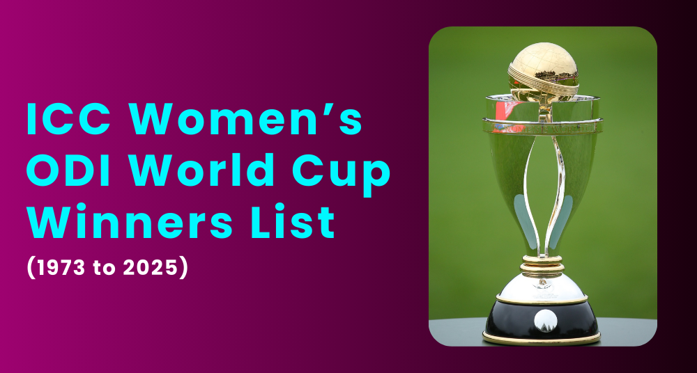 ICC Women's ODI World Cup Winners List