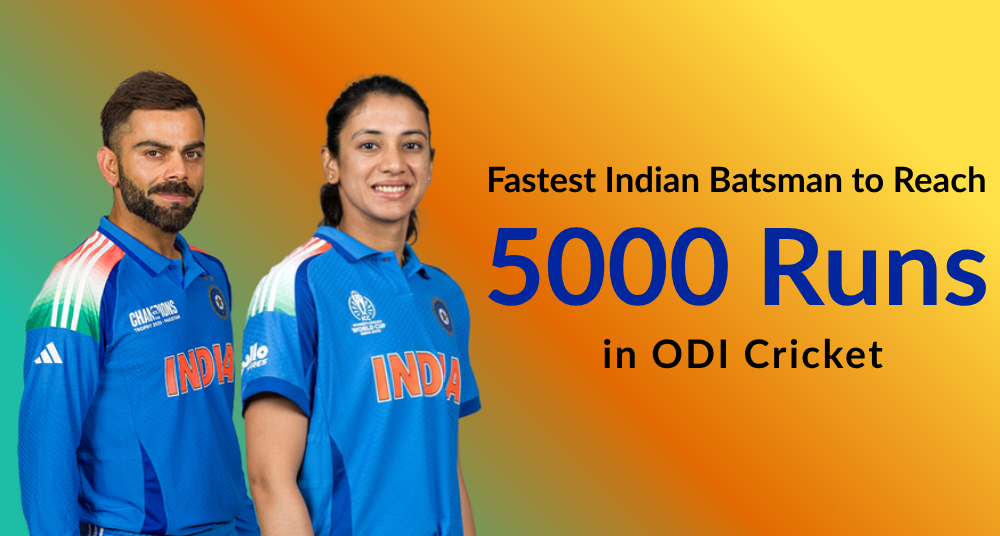Fastest Indian to Reach 5000 Runs in ODI