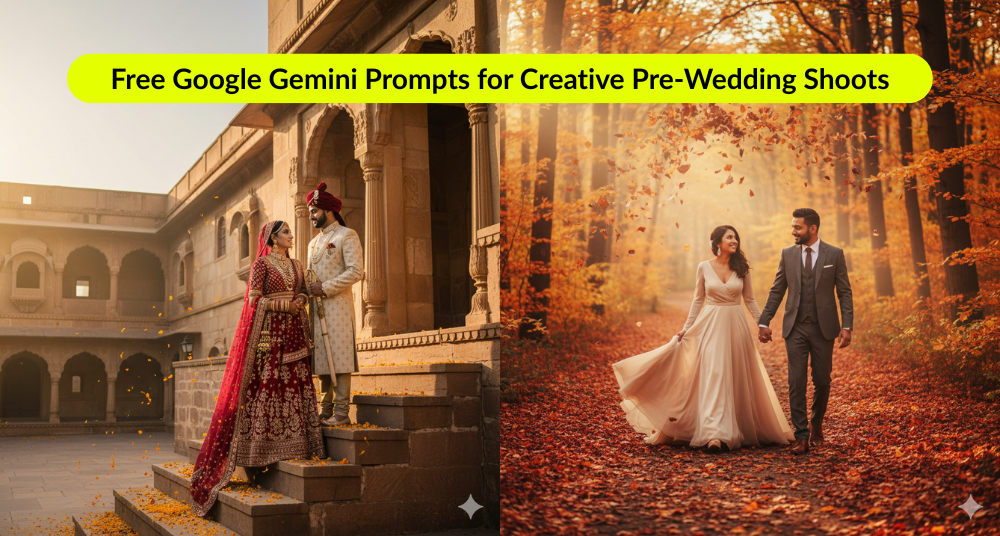 Google Gemini Prompts for Pre-Wedding Shoots