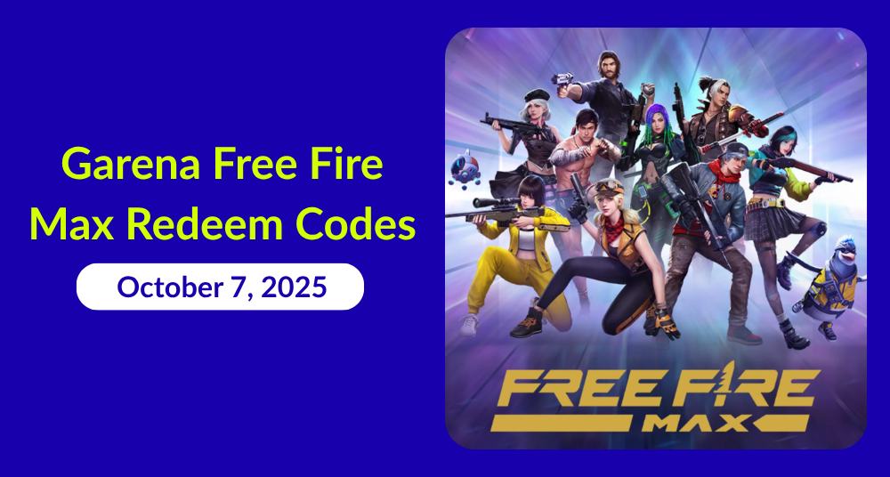 Garena Free Fire Max Redeem Codes