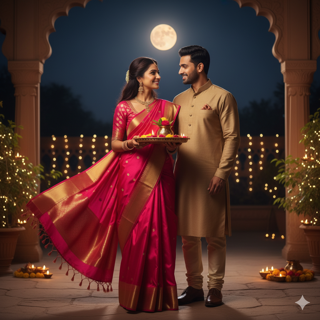 Karwa Chauth outdoors