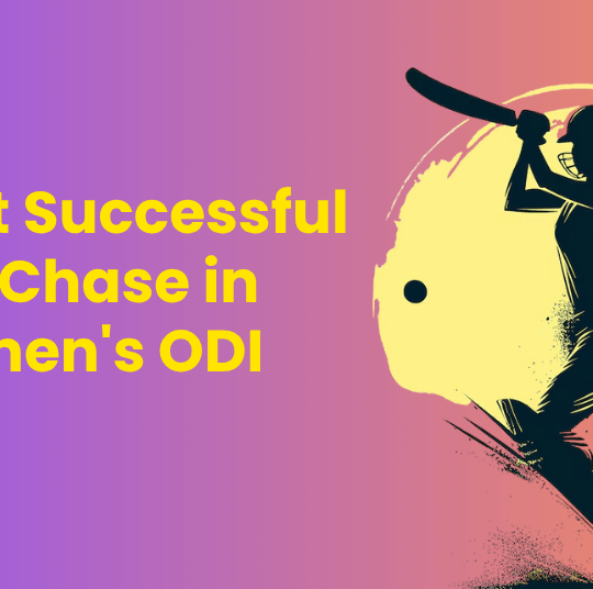 Highest Successful Run Chase in Women's ODI