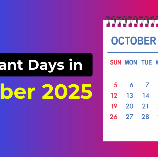 Important Days in October 2025