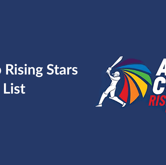 Asia Cup Rising Stars Winners List