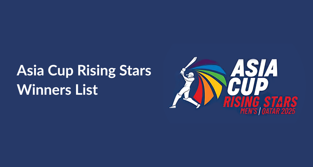 Asia Cup Rising Stars Winners List