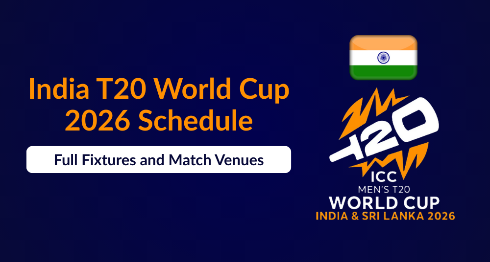 India Schedule for ICC T20 World Cup 2026