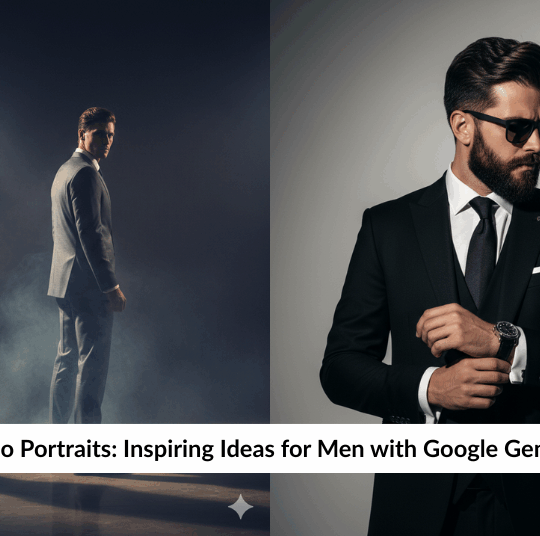 Google Gemini Prompts for Studio Style Portraits for Men