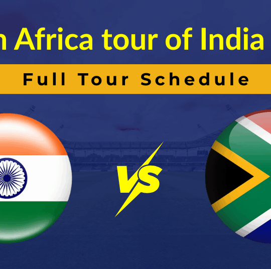 India vs South Africa Series Schedule