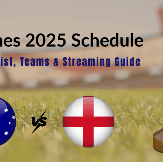 Ashes 2025 Schedule