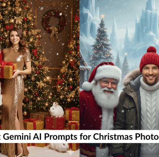 christmas photo editing prompts