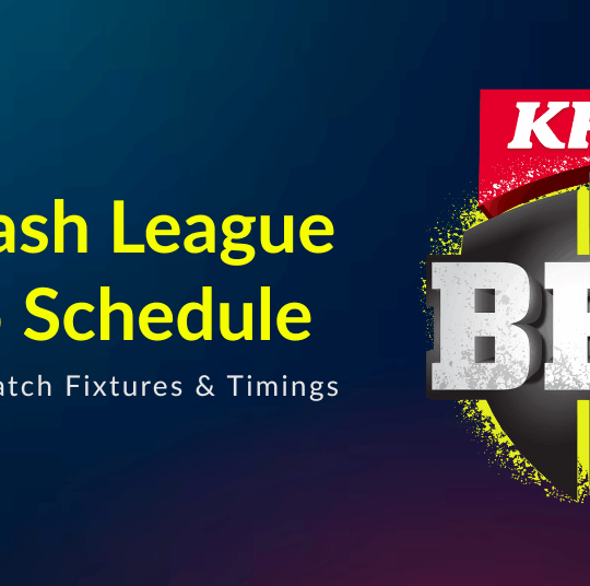 BBL 2025 Schedule