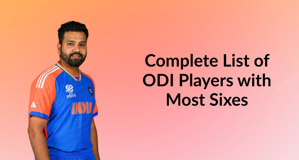 Most Sixes in ODI Cricket
