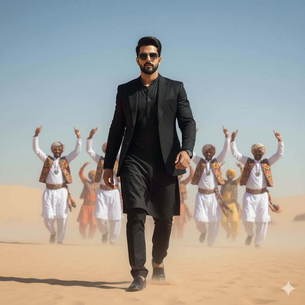 cinematic full-body portrait