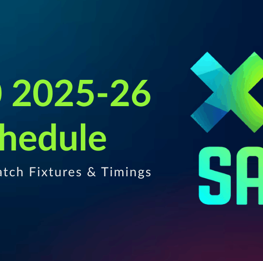 SA20 Schedule 2026