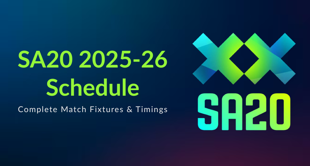 SA20 Schedule 2026