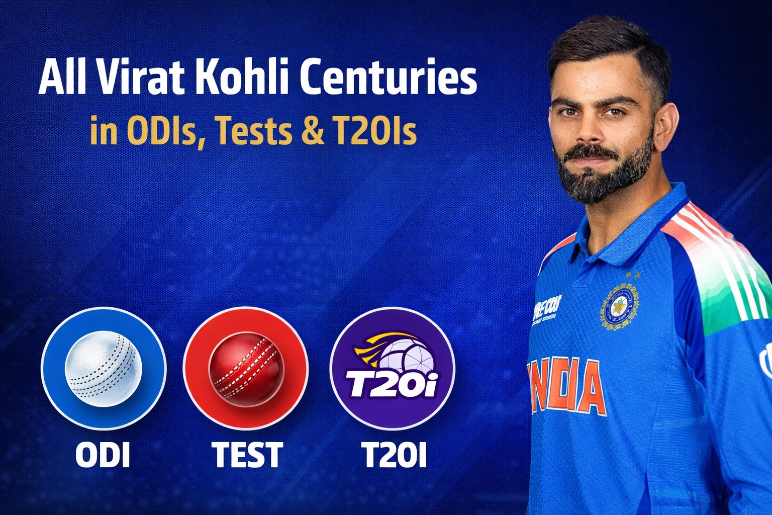 virat kohli centuries