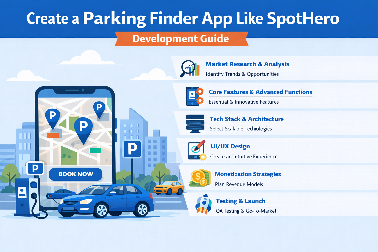 Parking Finder App Like SpotHero