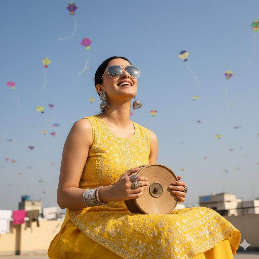 wooden kite string spool 