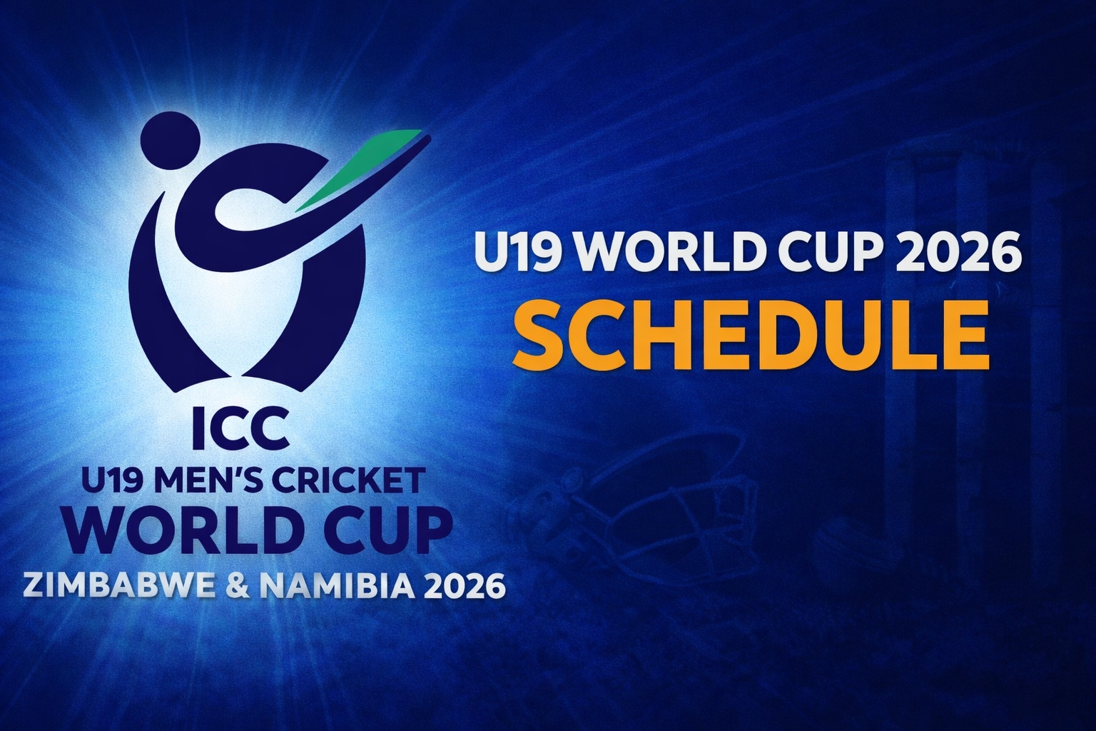 U19 World Cup 2026 Schedule
