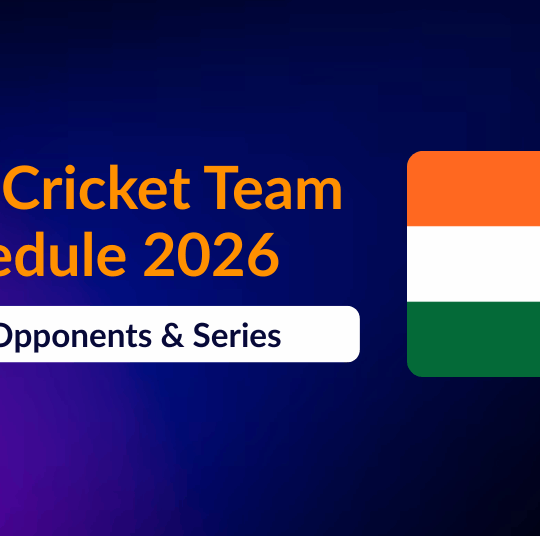 Indian Cricket Team Schedule