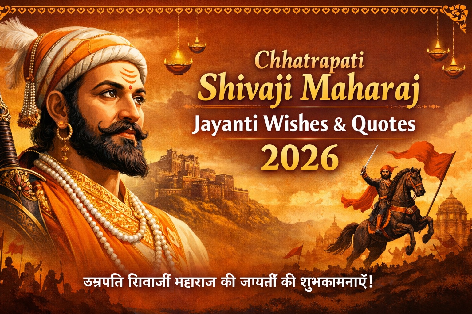 Best Chhatrapati Shivaji Maharaj Jayanti Wishes in Hindi 2026