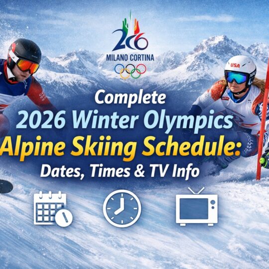 Complete 2026 Winter Olympics Alpine Skiing Schedule Dates, Times & TV Info