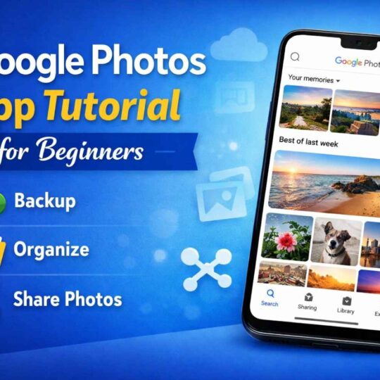 Google Photos App Tutorial for Beginners Backup, Organize & Share Photos