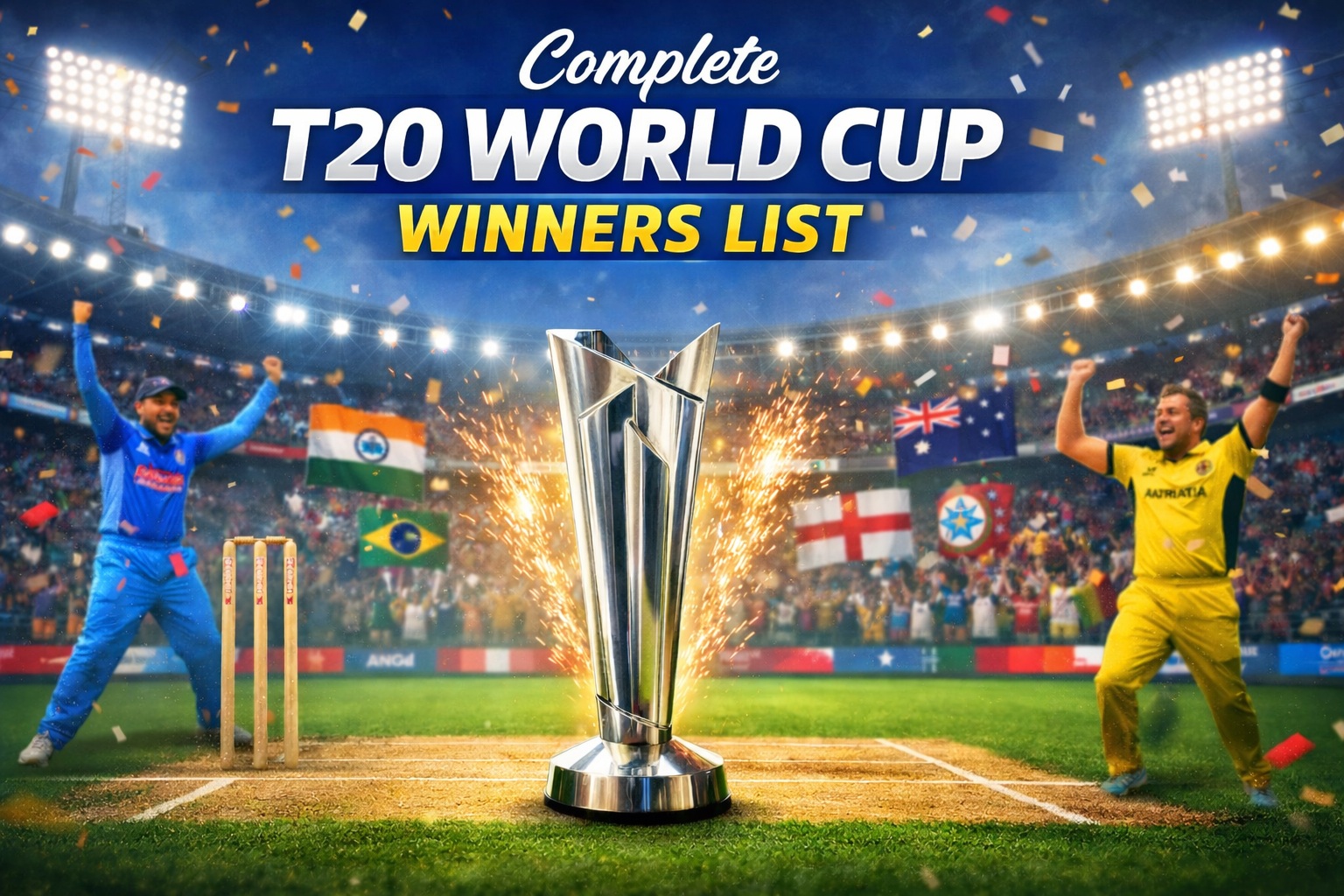 ICC T20 World Cup Winners List