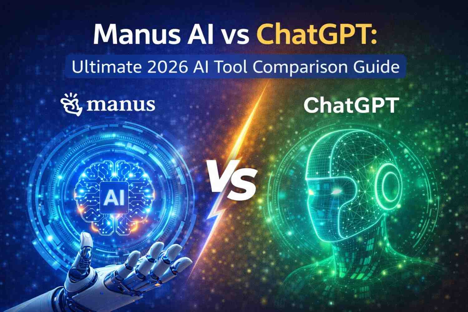 Manus AI vs ChatGPT Ultimate 2026 AI Tool Comparison Guide