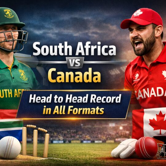 South Africa vs Canada Head to Head Record in All Formats