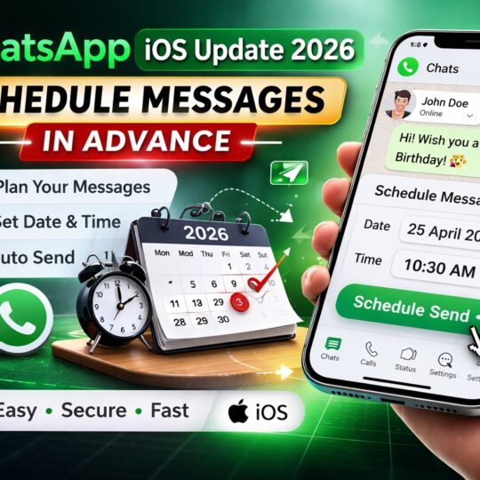 WhatsApp iOS Update 2026 Schedule Messages in Advance
