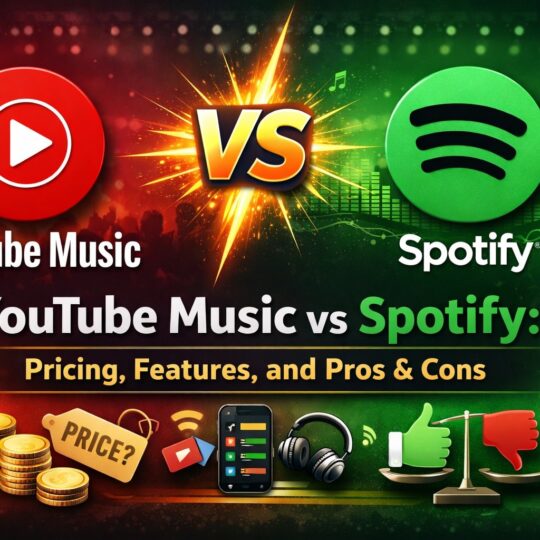 YouTube Music vs Spotify Pricing, Features, and Pros & Cons