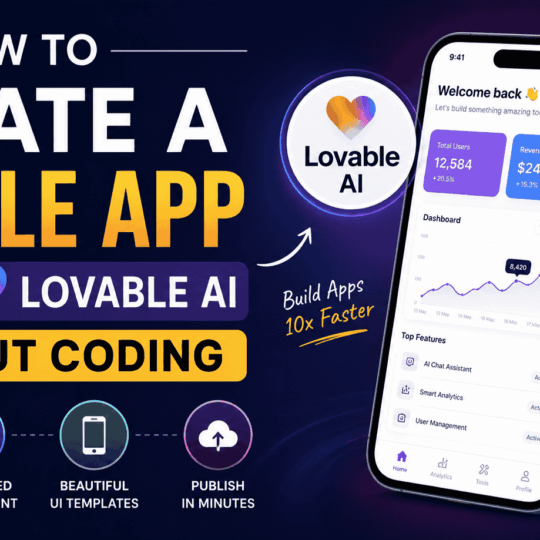 How to Create a Mobile App Using Lovable AI Without Coding